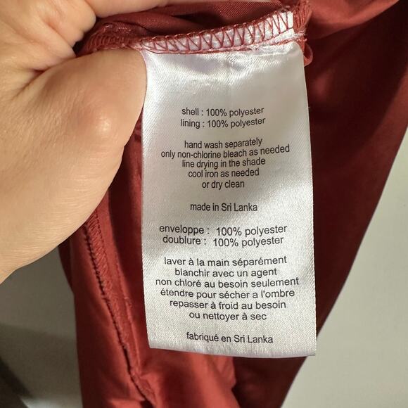 Galina Signature Charmeuse Cowl Dress with Swag Sleeves - Picture 6 of 9